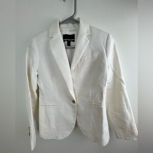 NWOT J. Crew White Linen Blazer - Women’s 00P